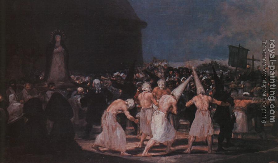Francisco De Goya : Procession of Flagellants on Good Friday